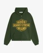 Designed To Perform Zipper Green