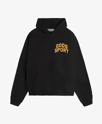Gods Sports Club Hoodie Black