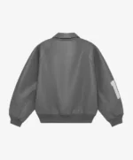 Vegan Leather Jacket Dark Gray (3)