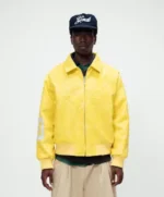 Vegan Leather Jacket Yellow (1)