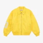 Vegan Leather Jacket Yellow