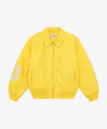 Vegan Leather Jacket Yellow
