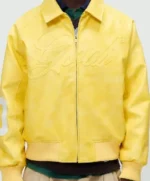 Vegan Leather Jacket Yellow (5)