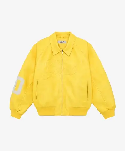 Vegan Leather Jacket Yellow